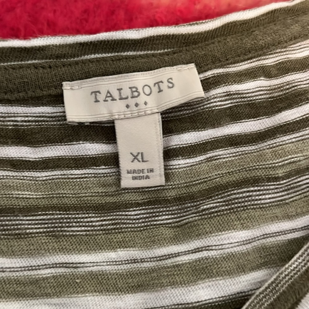 Like New!!!  Talbots Striped Dress - Picture 2 of 4